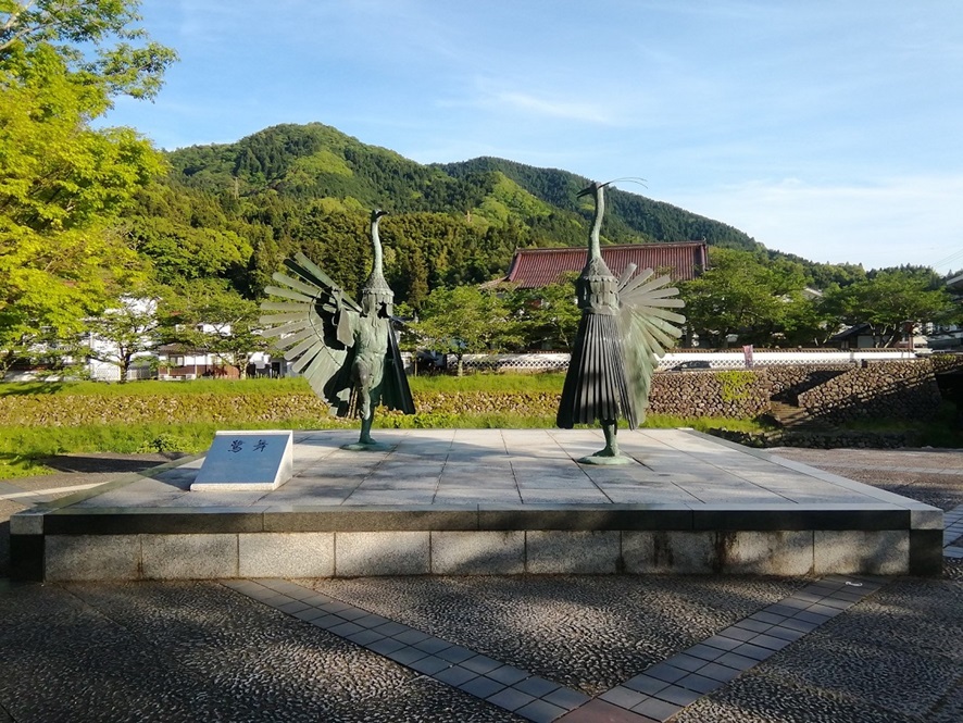 弥栄神社_鷺舞像