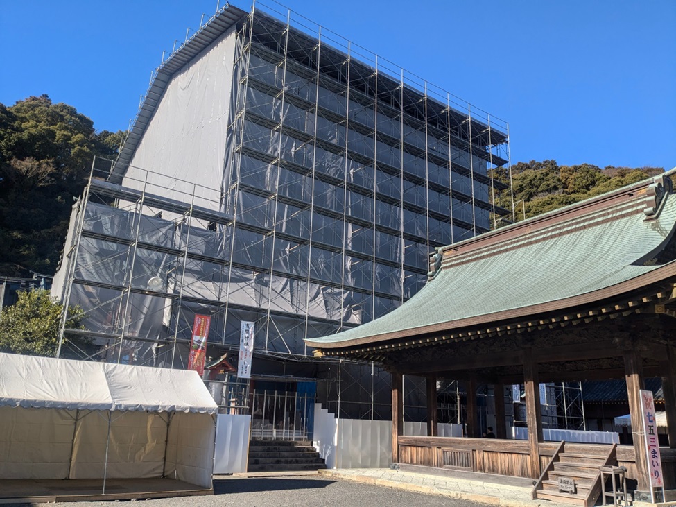 静岡浅間神社_大拝殿_改修中