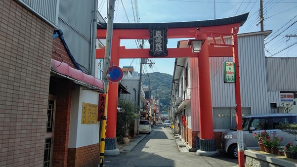 淡路島弁財天厳島神社_参道鳥居