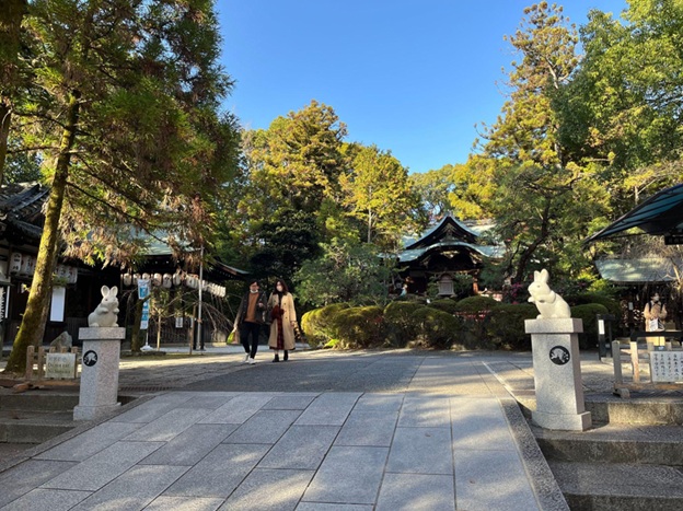 岡崎神社_狛うさぎ