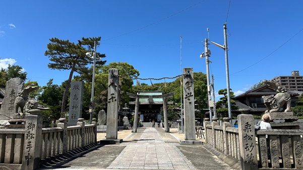 三津厳島神社_注連柱