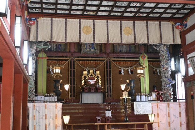 鹿児島神宮_本殿_龍柱