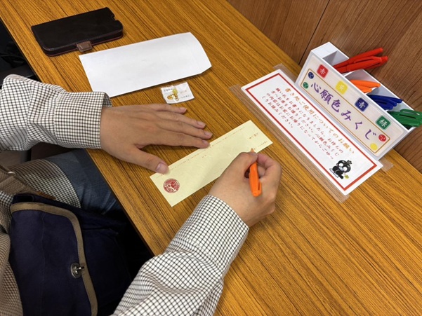 烏森神社_心願色みくじ_書き入れ