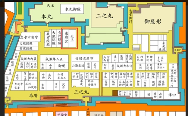 那古野神社_名古屋城略図