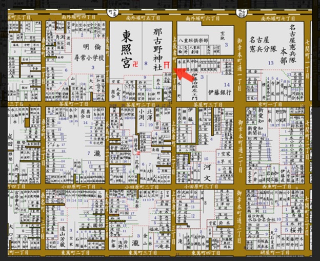 那古野神社_移転後略図