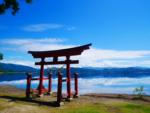 御座石神社_田沢湖_鳥居