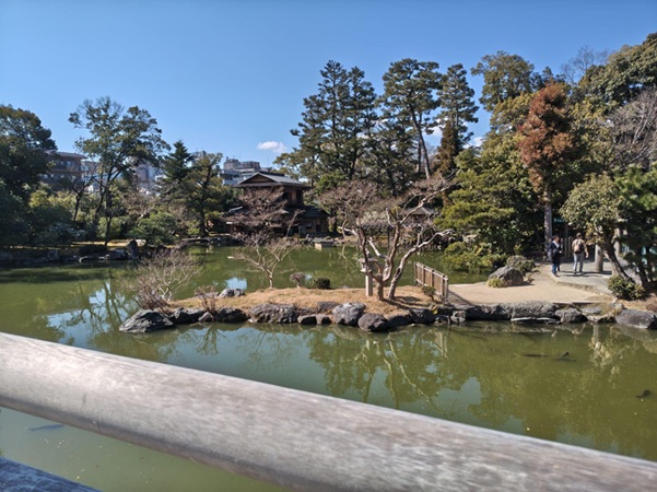 京都御苑_厳島神社_九条池