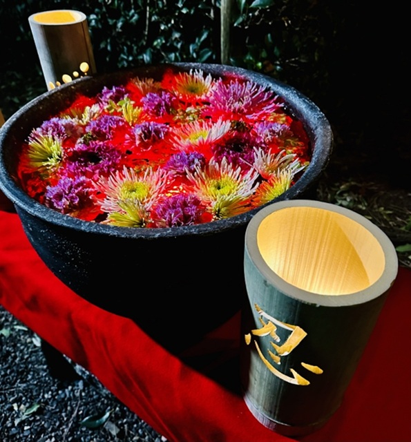 行田八幡神社_花手水_希望の光