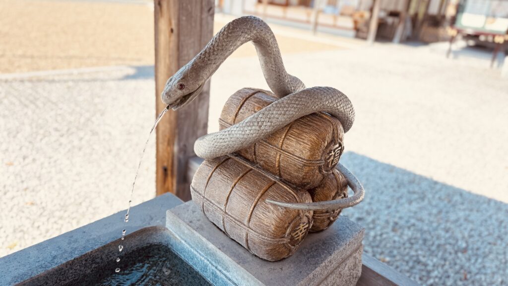 岩國白蛇神社_手水舎_白蛇
