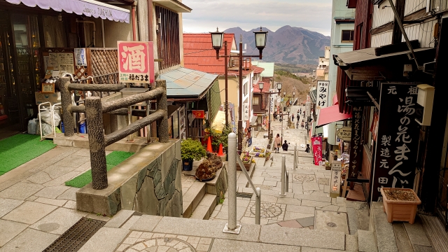 伊香保神社_伊香保温泉_石段