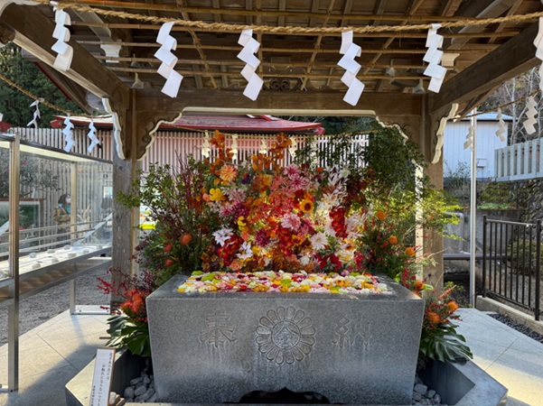 金蛇水神社_花手水