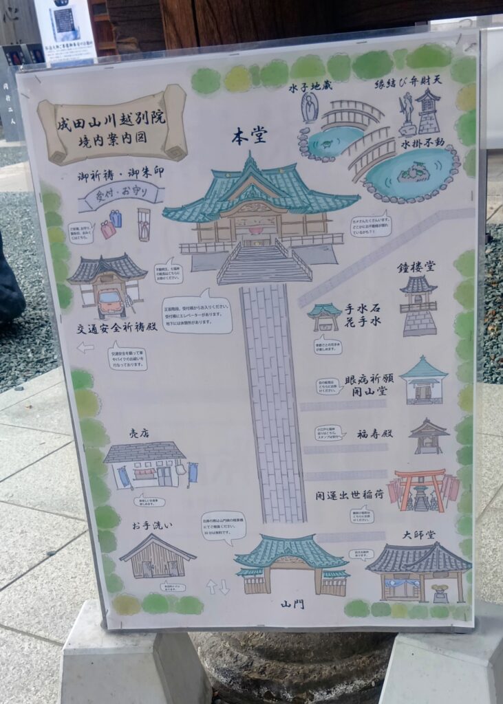 成田山川越別院本行院_境内図