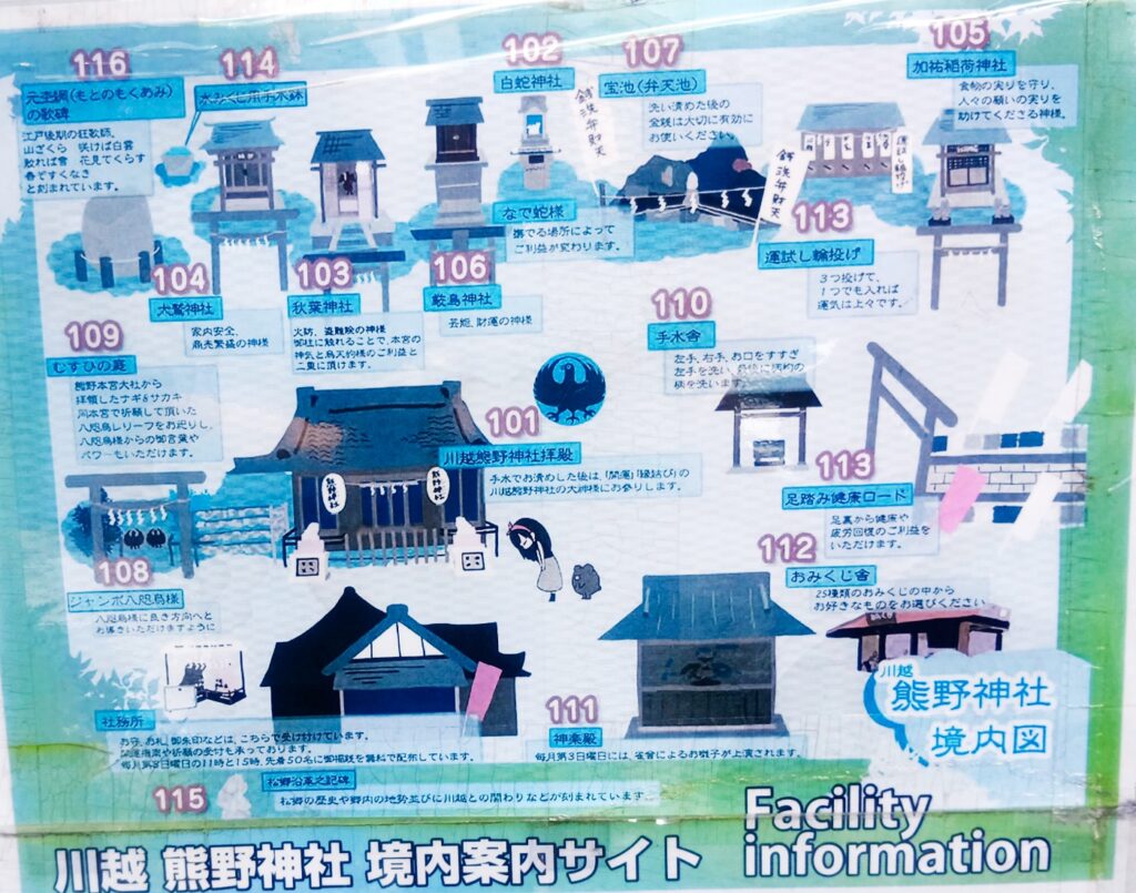 川越熊野神社_境内図